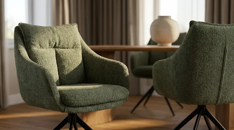 Groene eetkamerstoelen