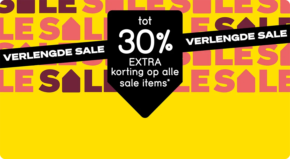Verlengde SALE: tot 30% korting op sale items