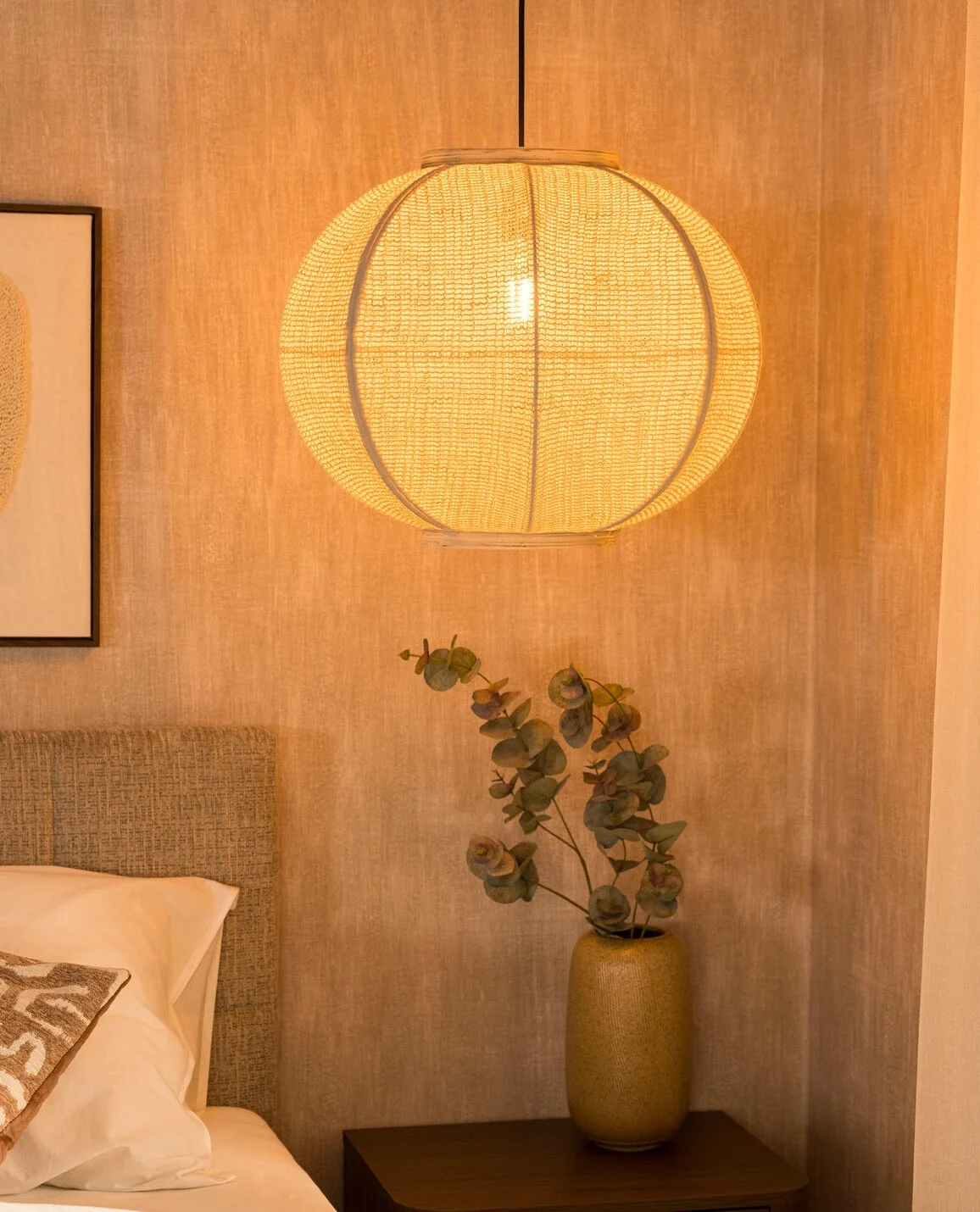 Hanglamp Rob in de slaapkamer