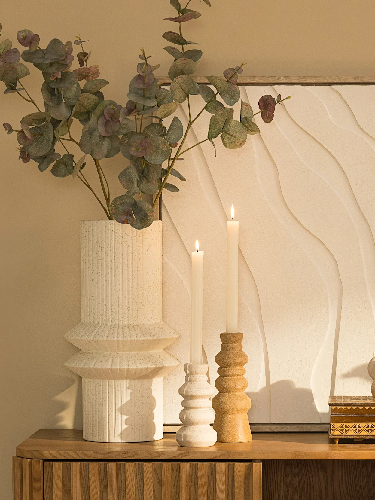 Beige Vaas Emilia