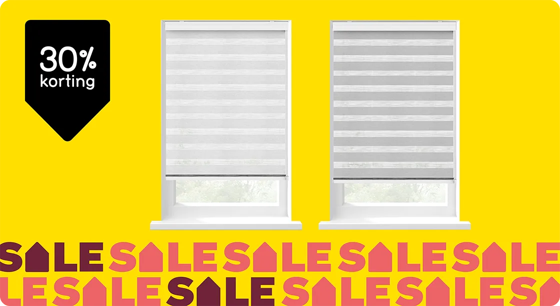 Alle Fenstr kant- en- klaar (duo)rolgordijnen en bamboe rolgordijnen 30% korting