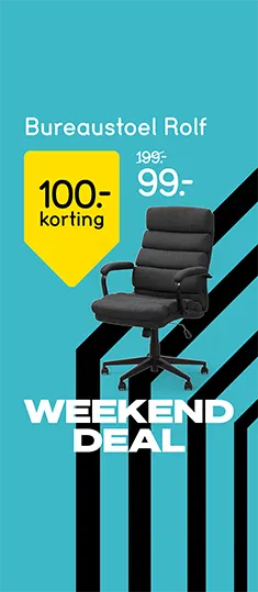 Bekijk Bureaustoel Rolf met 100.- korting