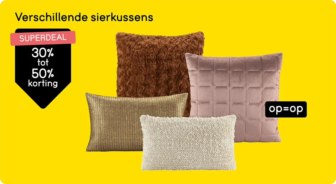 Banner - Super Deals - Sierkussens - NL