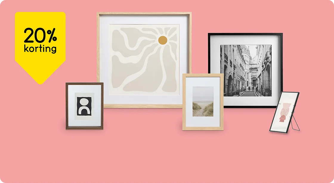 Alle fotolijsten 20% korting