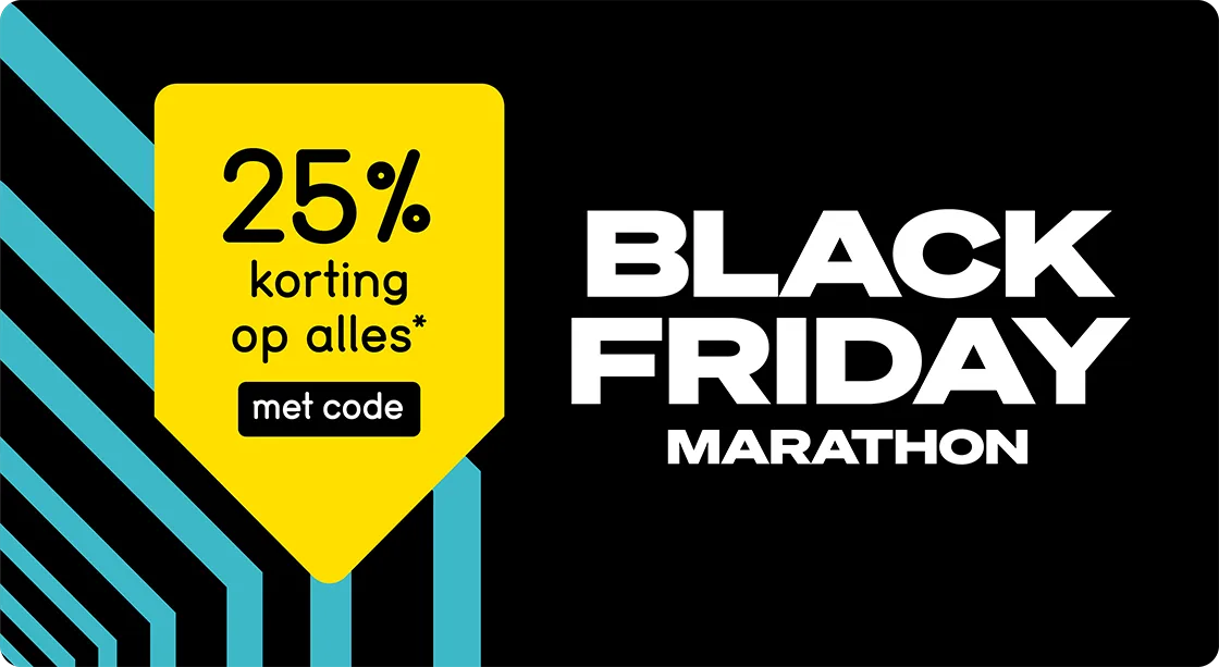 Black Friday 25% korting op alles met code