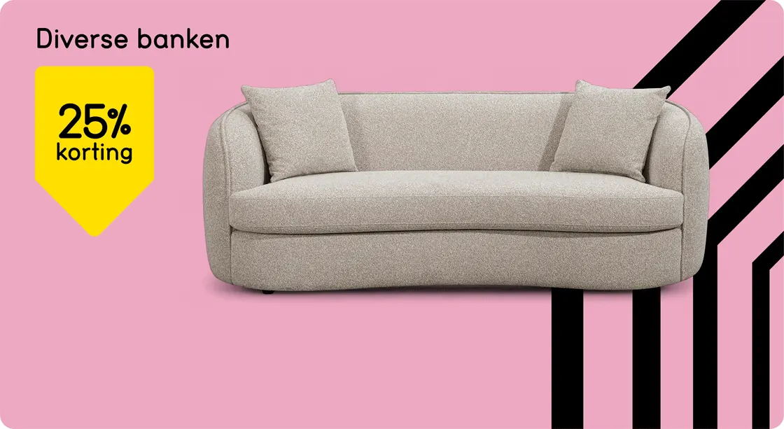 Diverse banken 25% korting