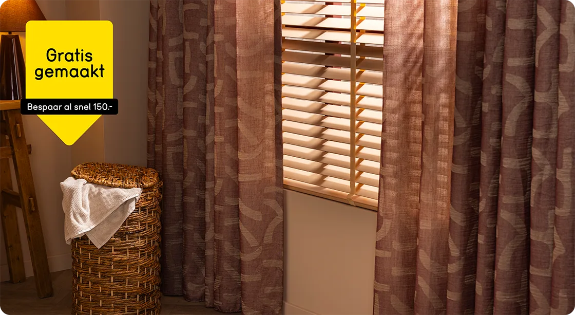 Alle gordijnen, vitrages en inbetweens gratis gemaakt