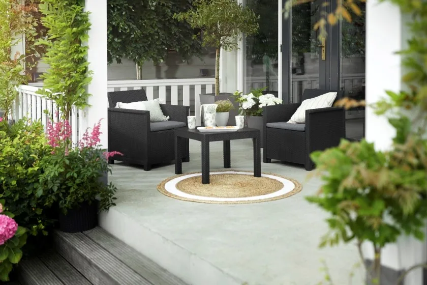 Wicker loungestoel Emma