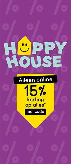 Happy House profiteer nu van 15% korting op alles met code