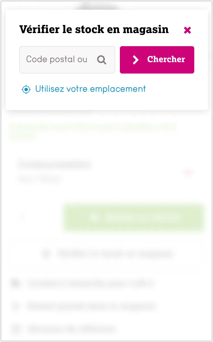 Bannière stock en magasin étape 2