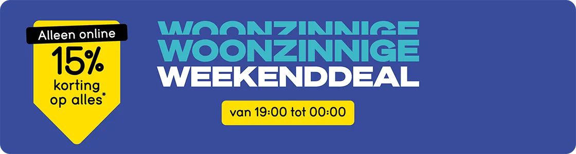 15% kassakorting op alles