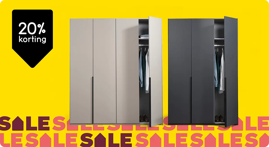 Kledingkast Milaan 20% korting