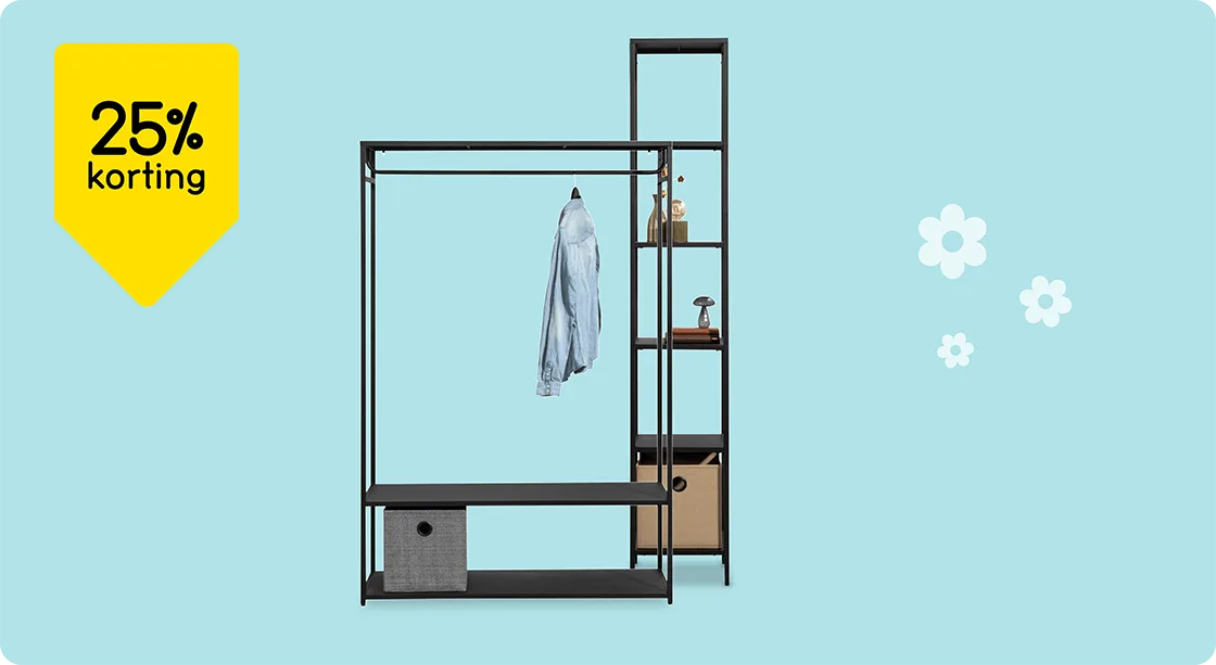 Vakkenkast en halmeubel Isabelle 25% korting