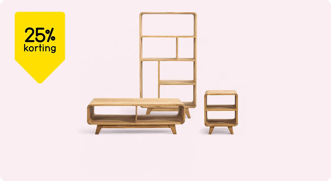 Woonkamerserie Bulan 25% korting