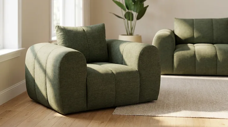 Groene fauteuils