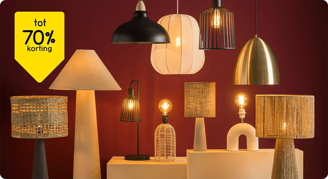 Heel veel verlichting tot 70% korting