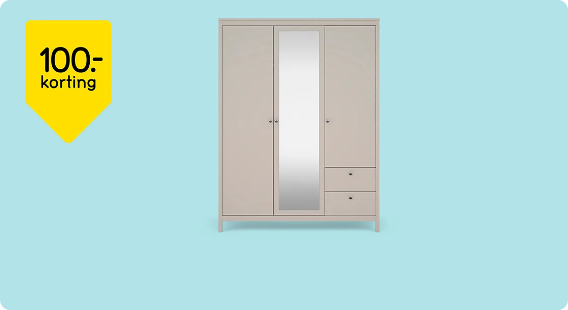 Kledingkast Madeira 100,- korting van 549,- voor 449,-