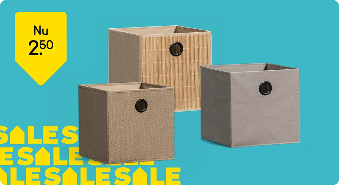 Opbergbox Kenzi nu 2,50,- 