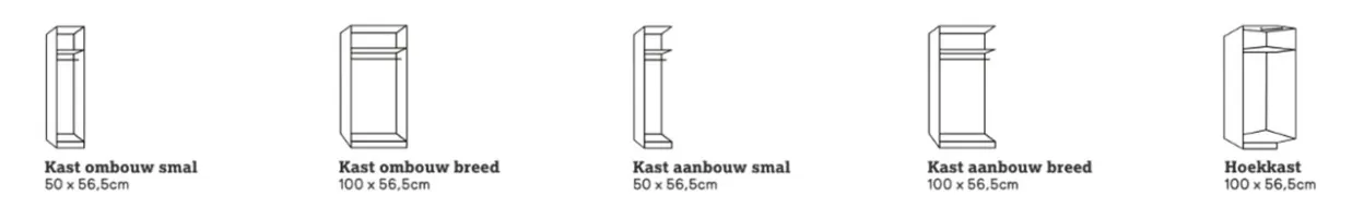 STOCK draaideurkast kastombouw