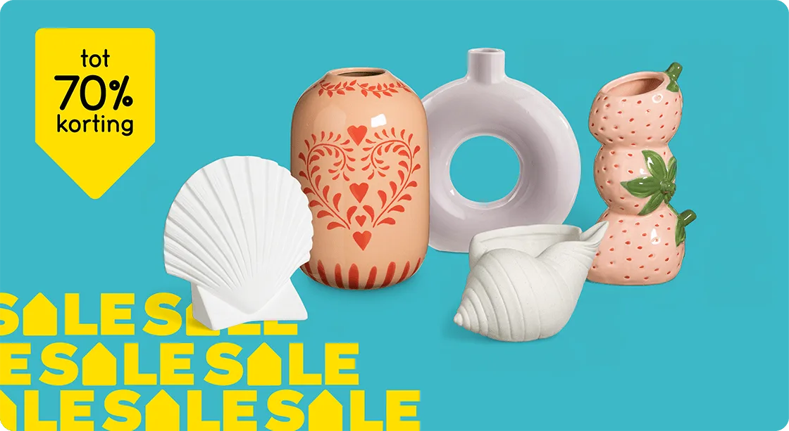 Heel veel woondecoratie tot 70% korting