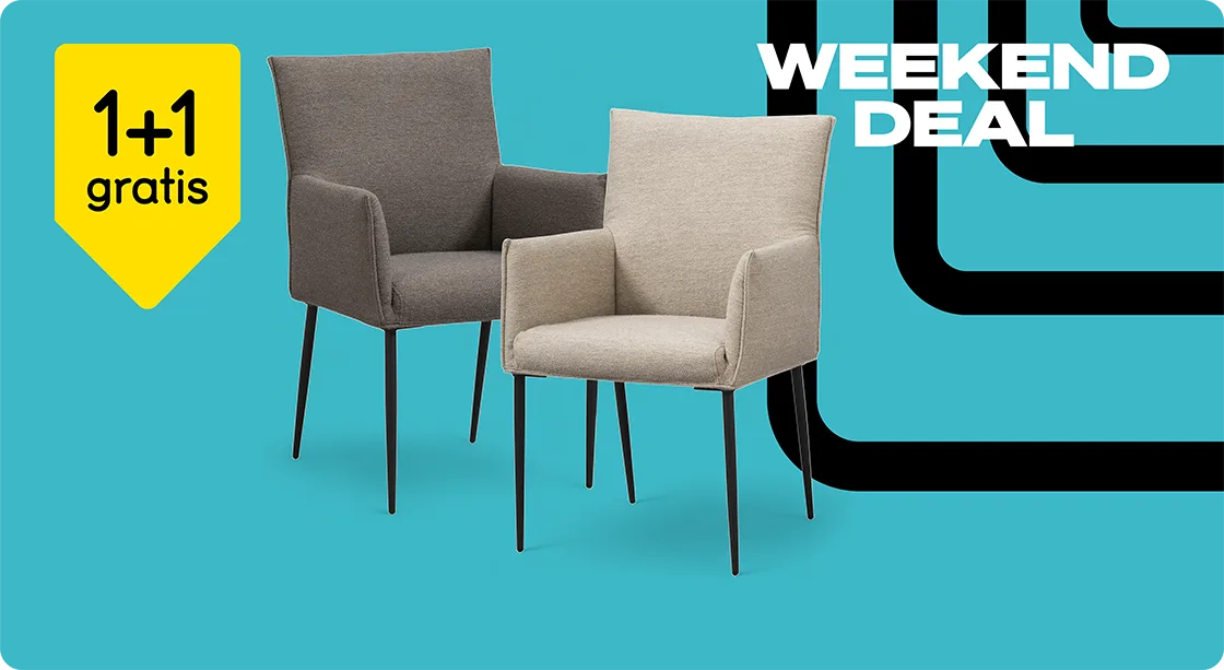 Black Friday Weekenddeal - Eetkamerstoel Teun 1+1 gratis