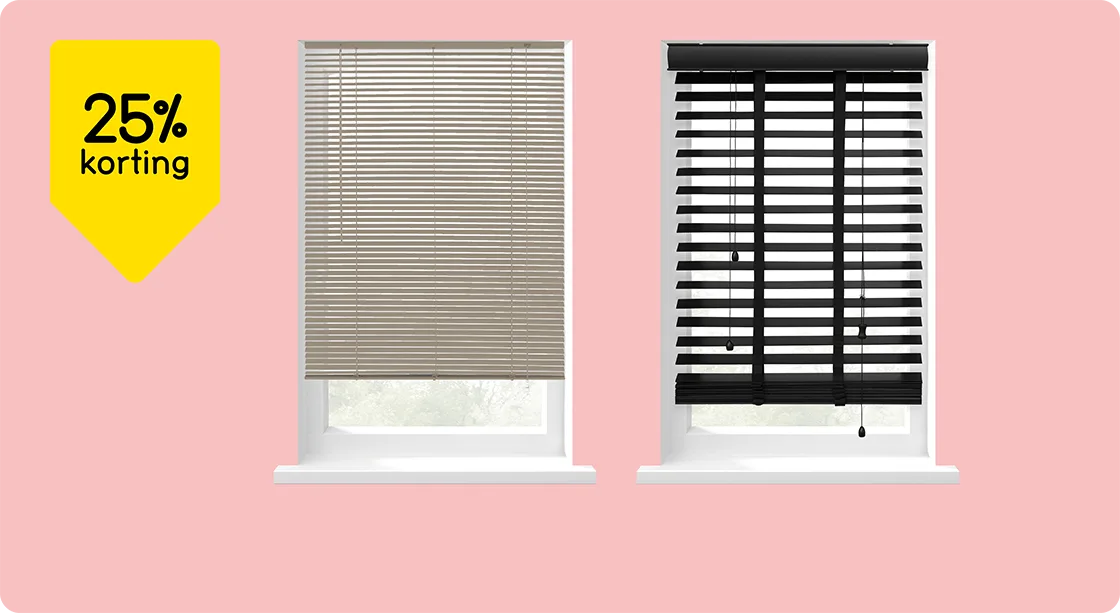 Alle Fenstr kant en klaar jaloezieën 25% korting