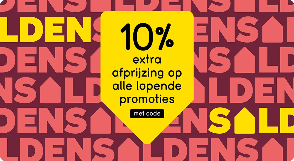 10% EXTRA afprijzing op alle lopende aanbiedingen