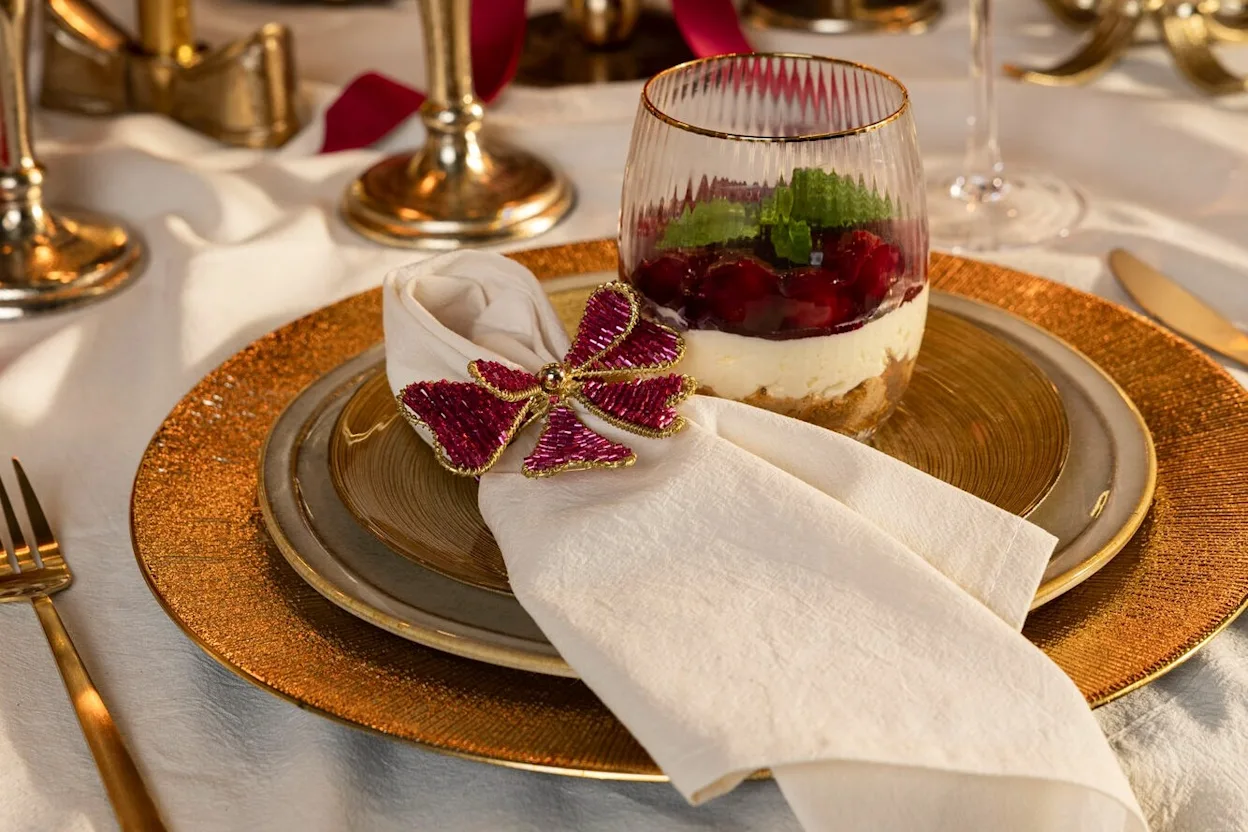 Opgemaakt bord kerst