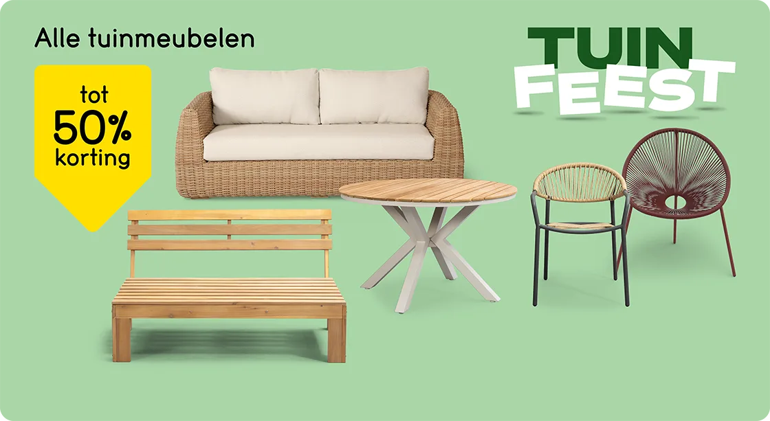 Tuinfeest: tot 50% korting op alle tuinmeubelen