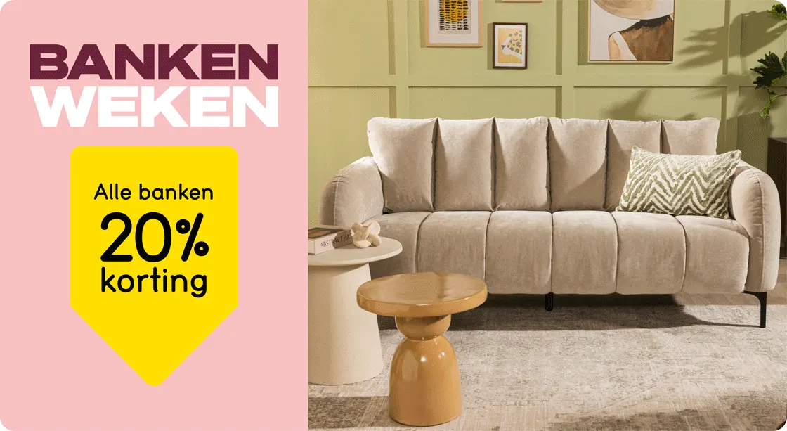 Alle banken 20% korting