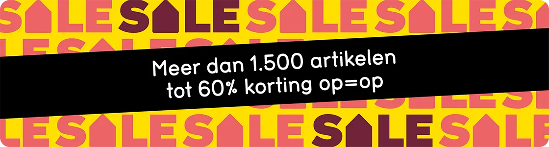 Meer dan 1500 artikelen tot 60% korting op=op