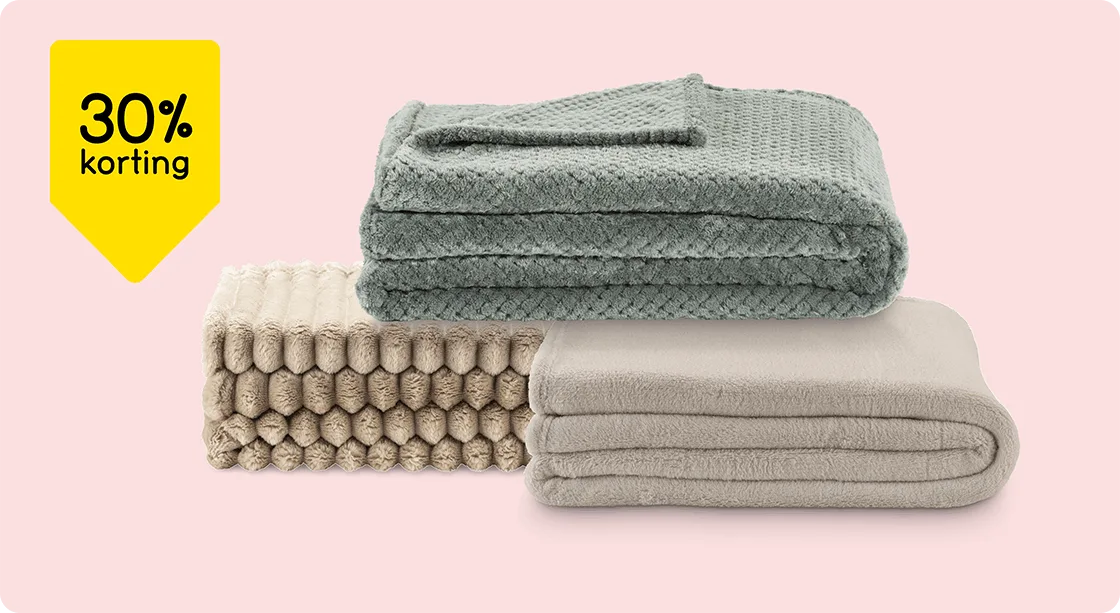 Alle plaids 30% korting