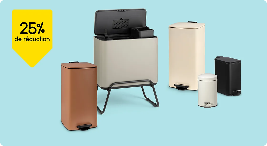 Toutes les poubelles 25% de réduction