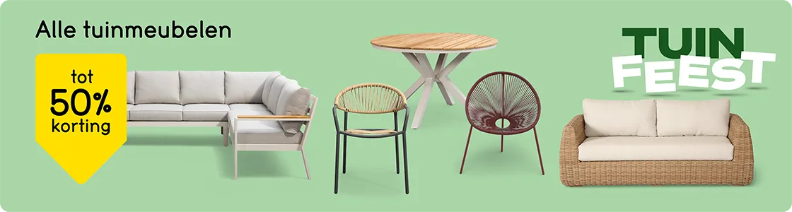 WK 21 - alle tuinmeubelen tot 50% korting