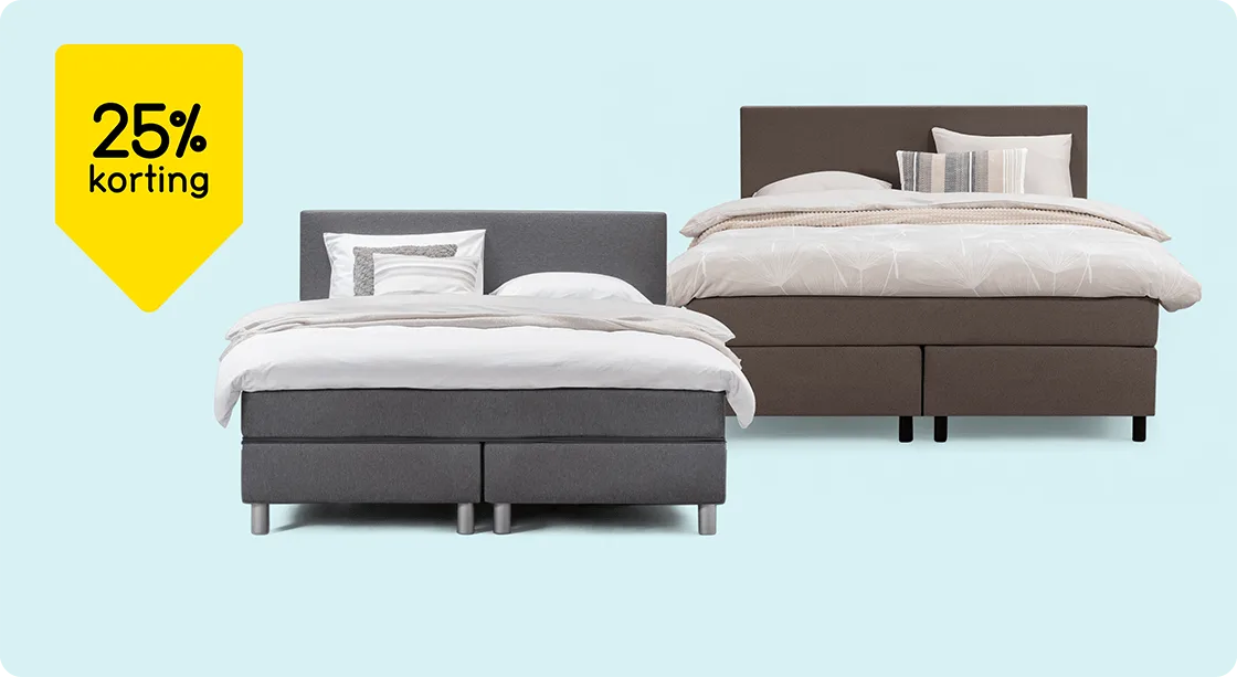 Alle boxsprings 25% korting