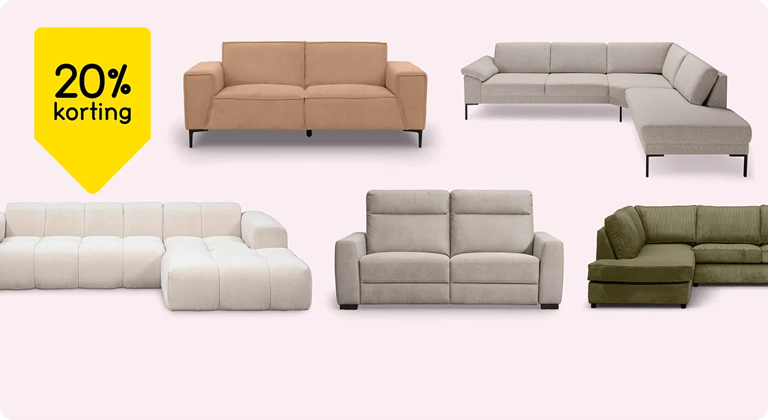 Diverse banken 20% korting