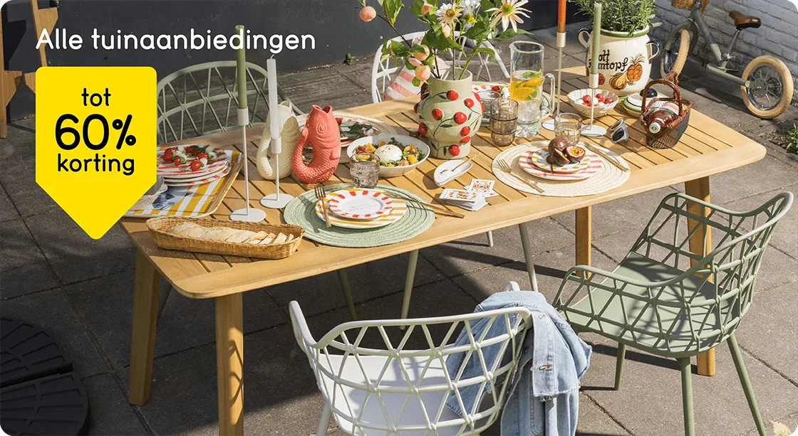Alle tuinaanbiedingen tot 60% korting