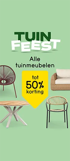Tuinfeest: tot 50% op alle tuinmeubelen