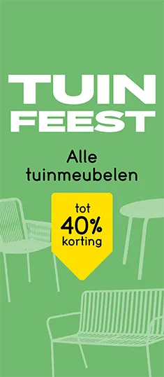 Alle tuinmeubelen tot 40% korting 