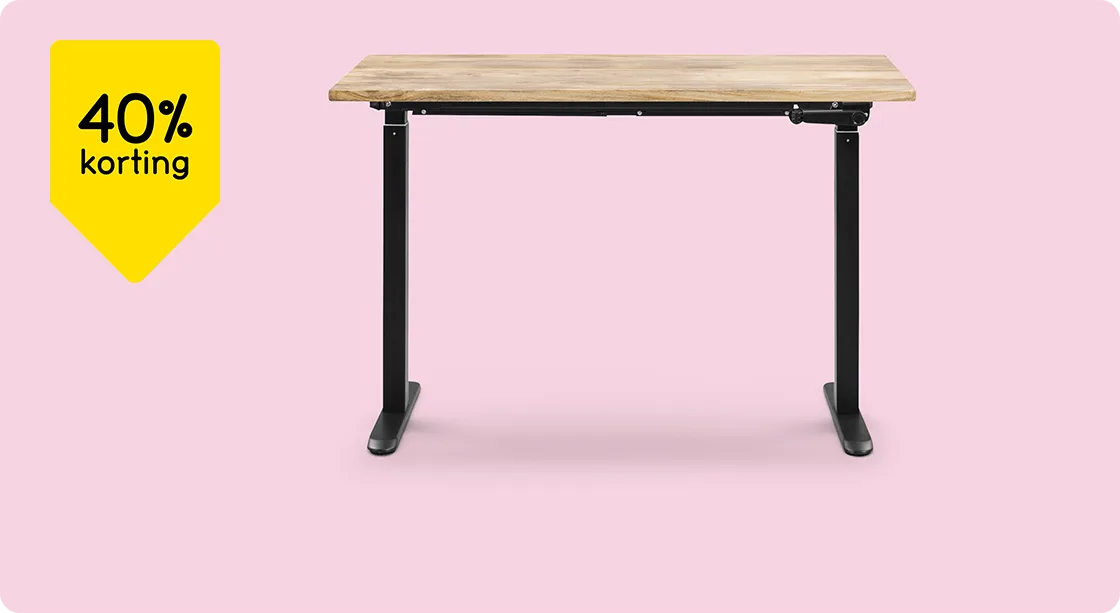 Bureau zit/sta Homeworx 40% korting
