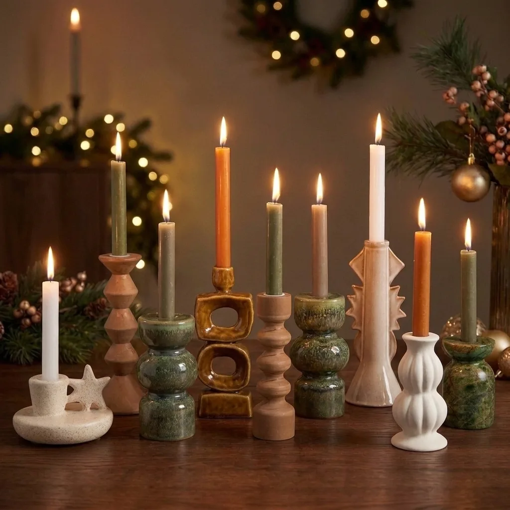 AI beeld kandelaars kerst