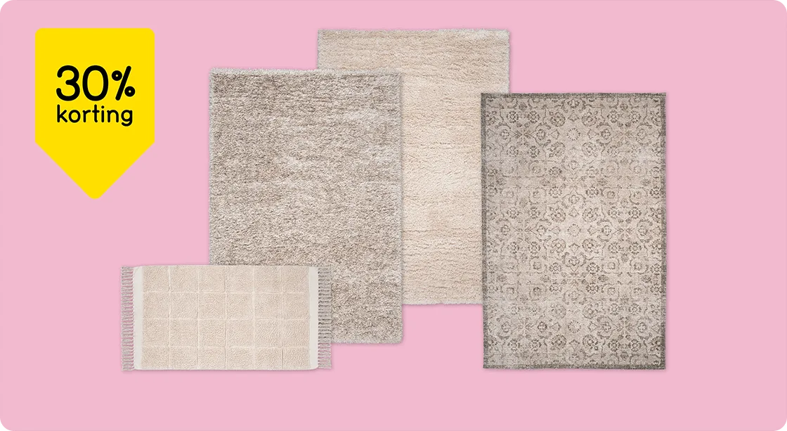 Alle vloerkleden 30% korting