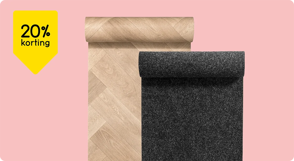 Divers tapijt en vinyl 20% korting
