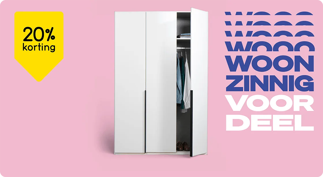 Kledingkast Milaan 20% korting