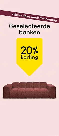-20% korting op geselecteerde Leen Bakker banken - alléén deze week nog!