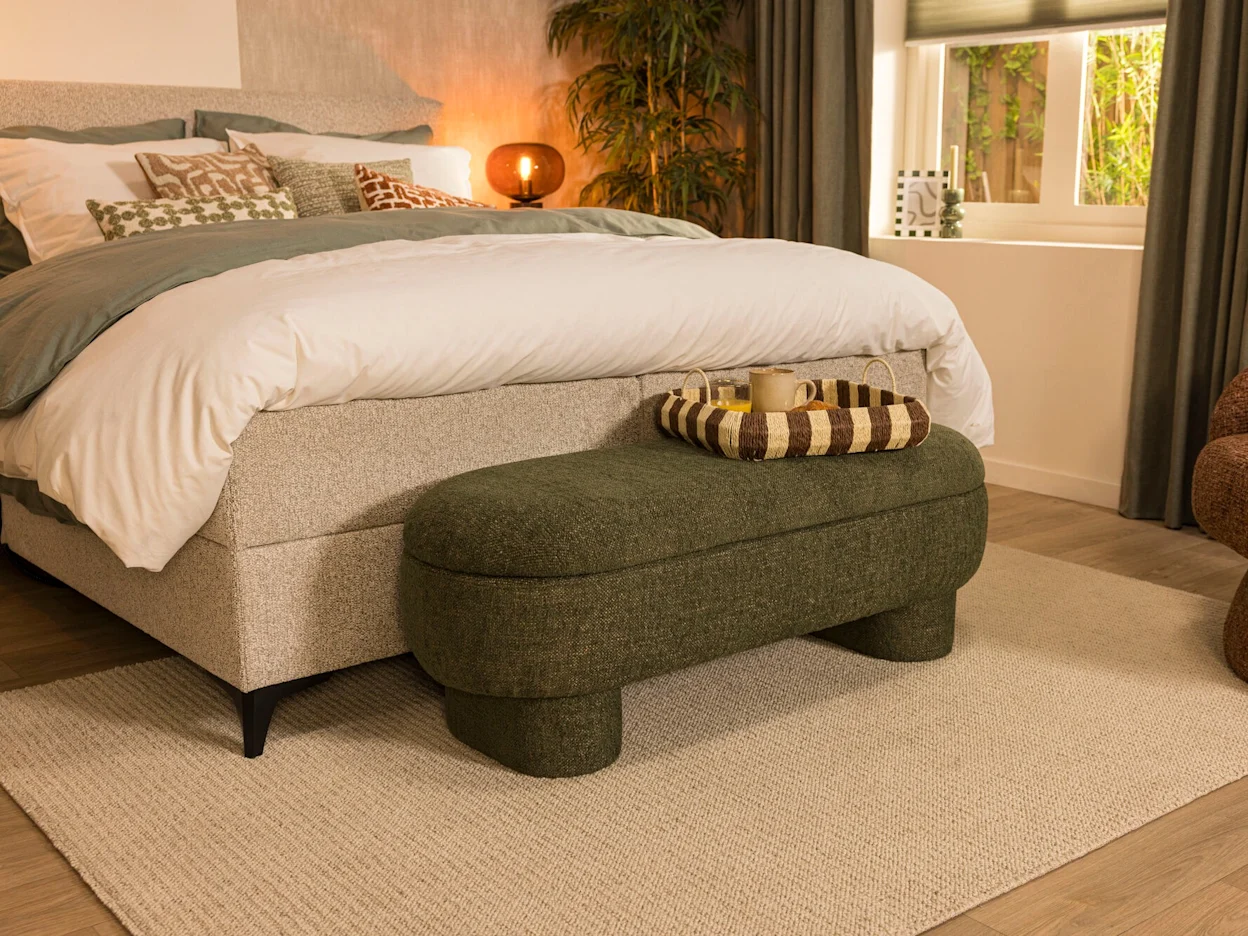 Beige vloerkleed