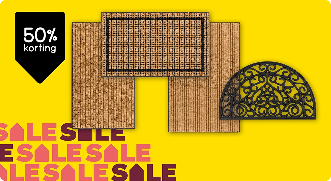 Diverse deurmatten 50% korting