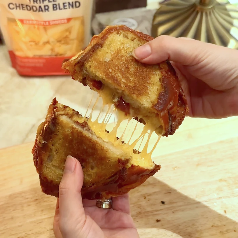 Crispy Prosciutto & Fig Jam Grilled Cheese