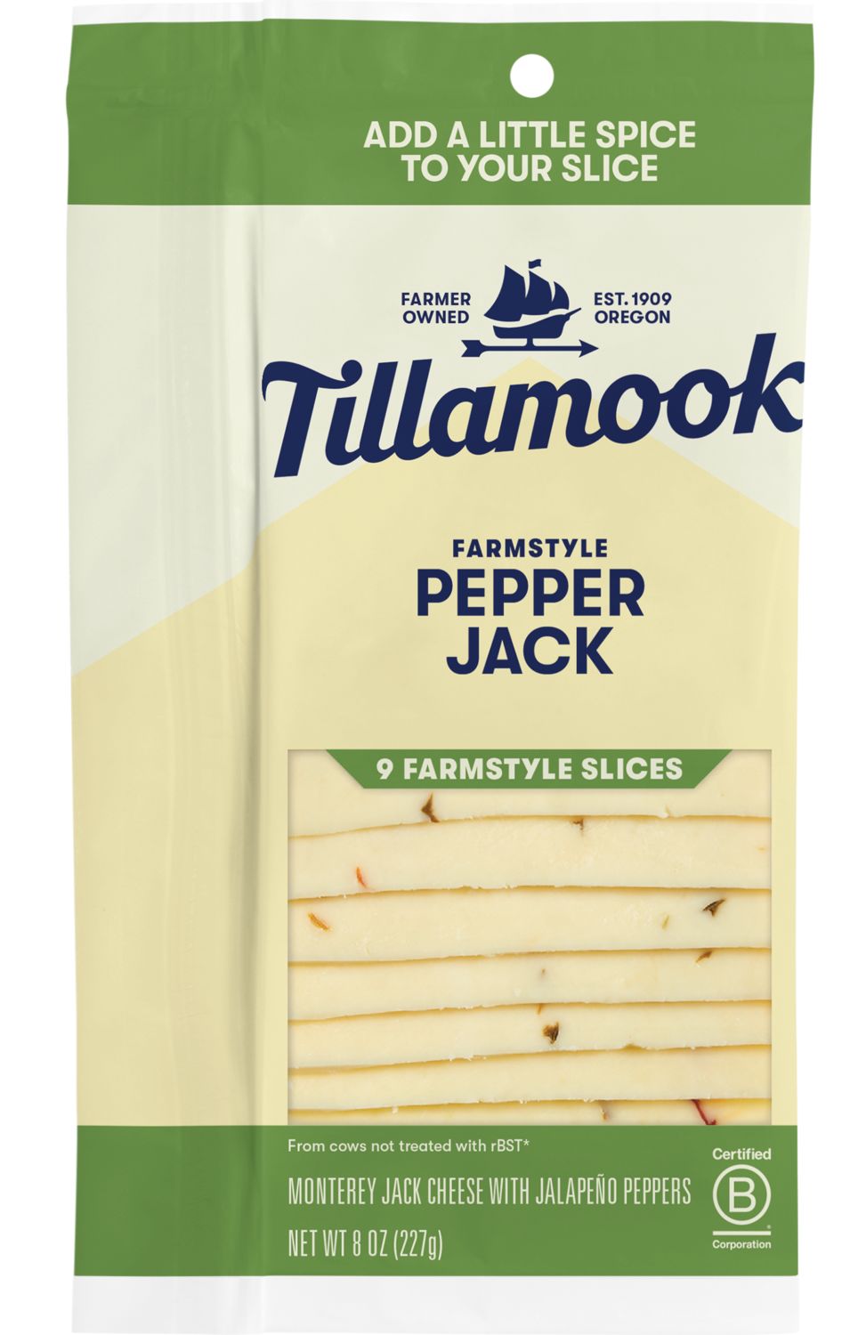 Pepper Jack Cheese Slices Tillamook