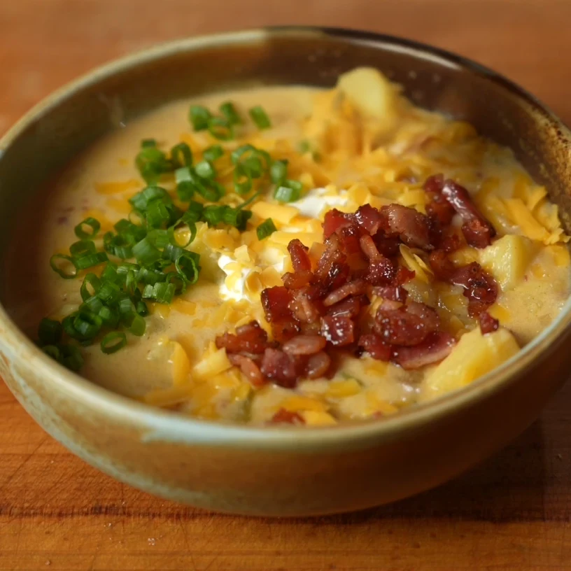 Loaded baked potato soup